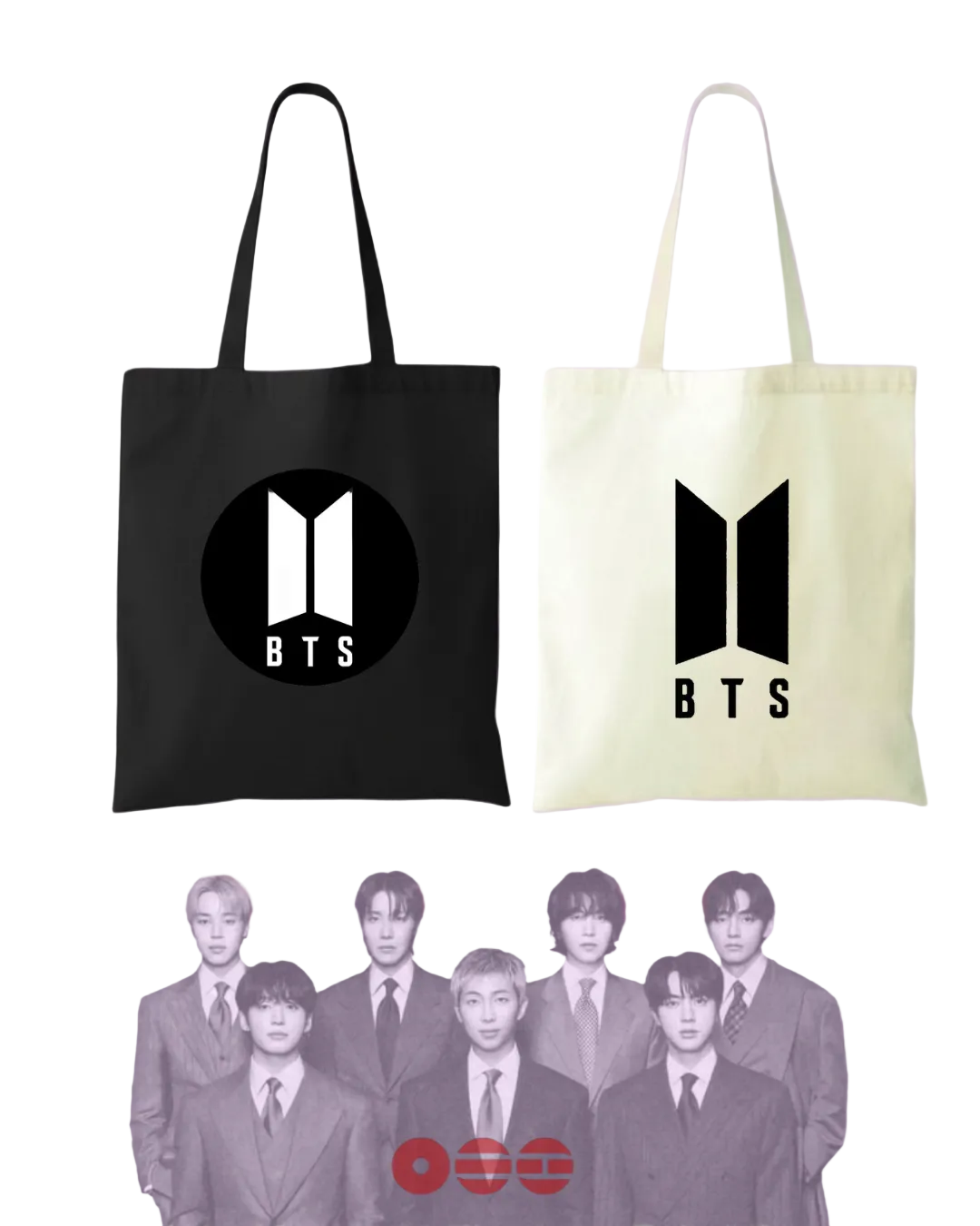 Tote bag logo BTS