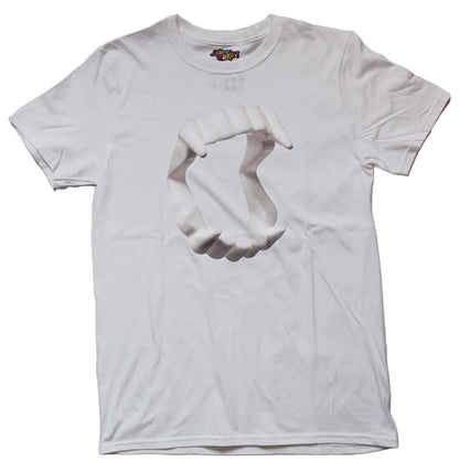 Playera con impresión de colmillos