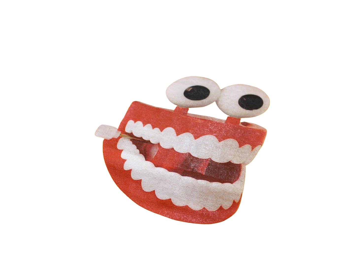 Playera con impresión de juguete retro de dientes